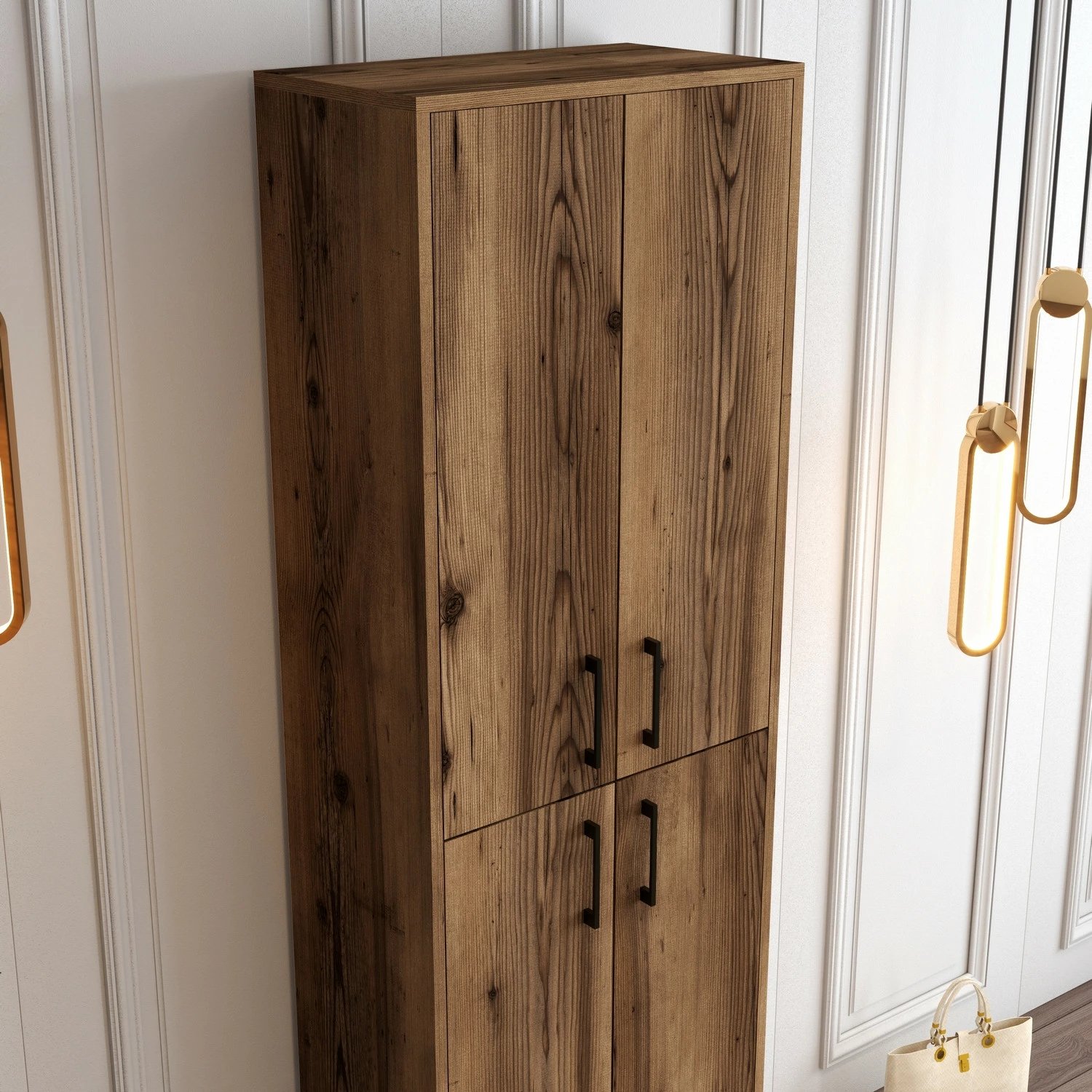 Dollap për këpucë Hanah Home, Berlin A, ngjyrë arre