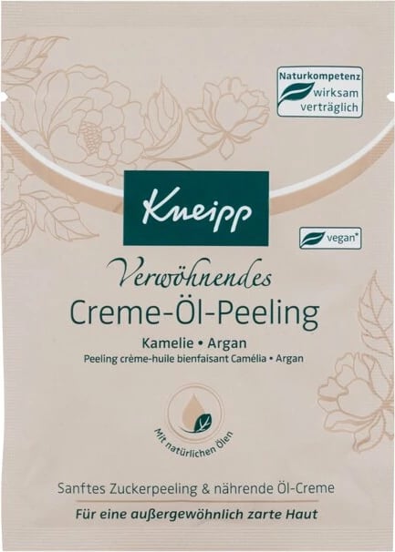 Peeling për trup Kneipp Cream-Oil Peeling Argan's Secret për femra 40ml
