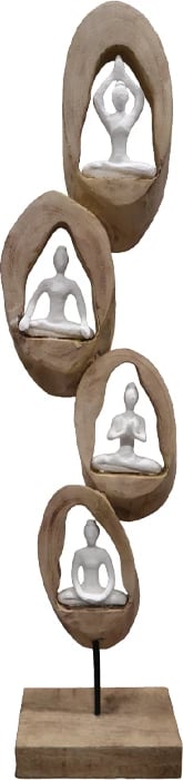 Dekor tavoline Yove Inart dru mango-hekur natyral 18x9x69cm Dekor tavoline Yove Inart dru mango-hekur natyral 18x9x69cm