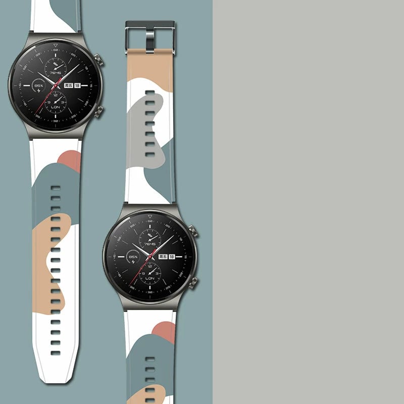 Rrip silikoni për orë Huawei Watch GT2 Pro Hurtel, 22 mm, kamuflazh, bardhë/gri/portokalli Rrip silikoni për orë Huawei Watch GT2 Pro Hurtel, 22 mm, kamuflazh, bardhë/gri/portokalli