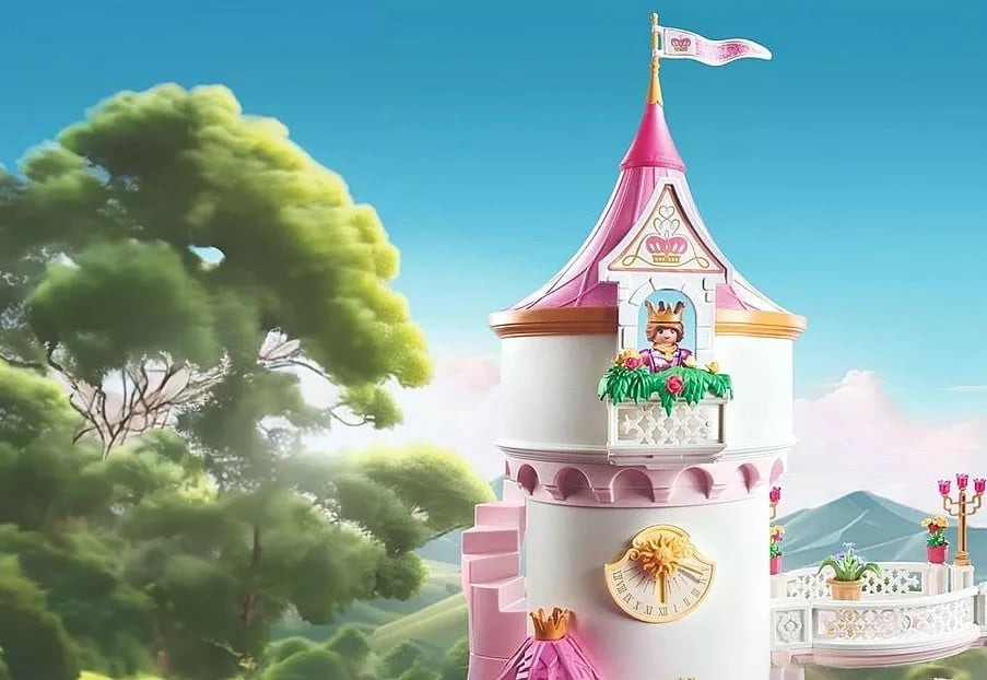 Set lodrash Playmobil Princess Magic Castle 71845 me figura mbretërore, 422 pjesë