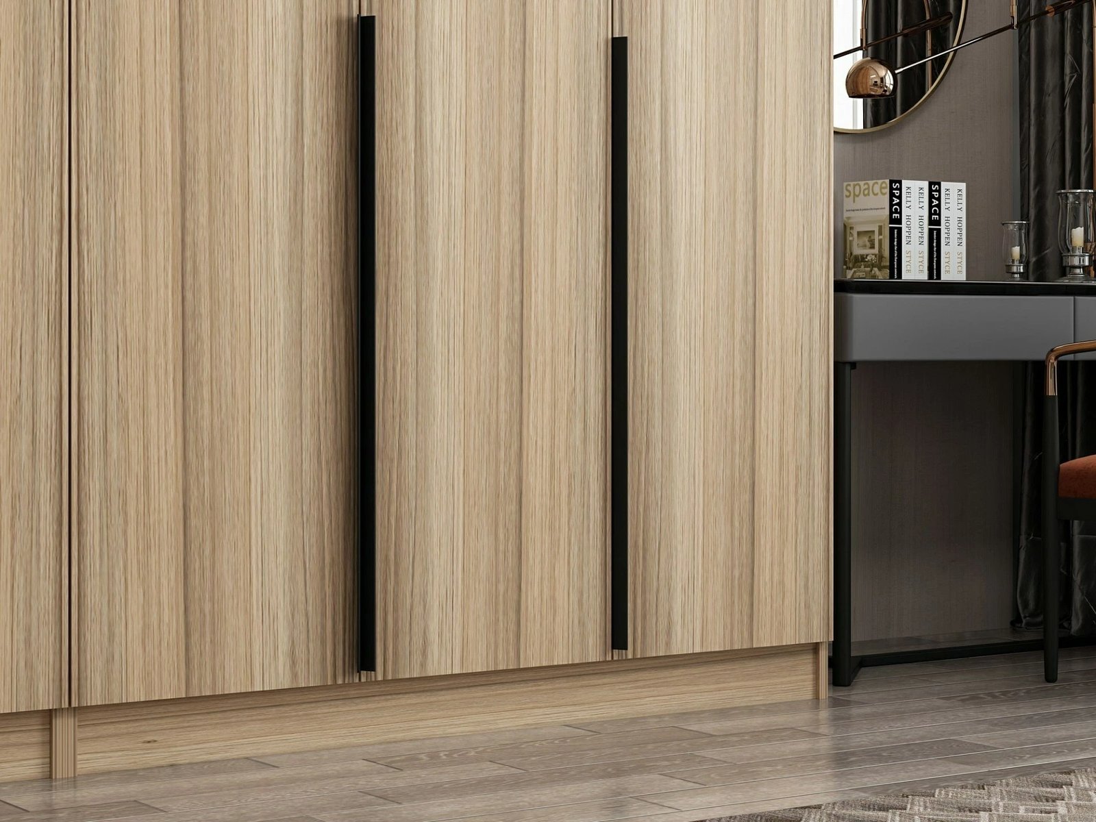 Dollap për dhomë gjumi, ngjyrë lisi, Skye Decor Kale Plus - 7797