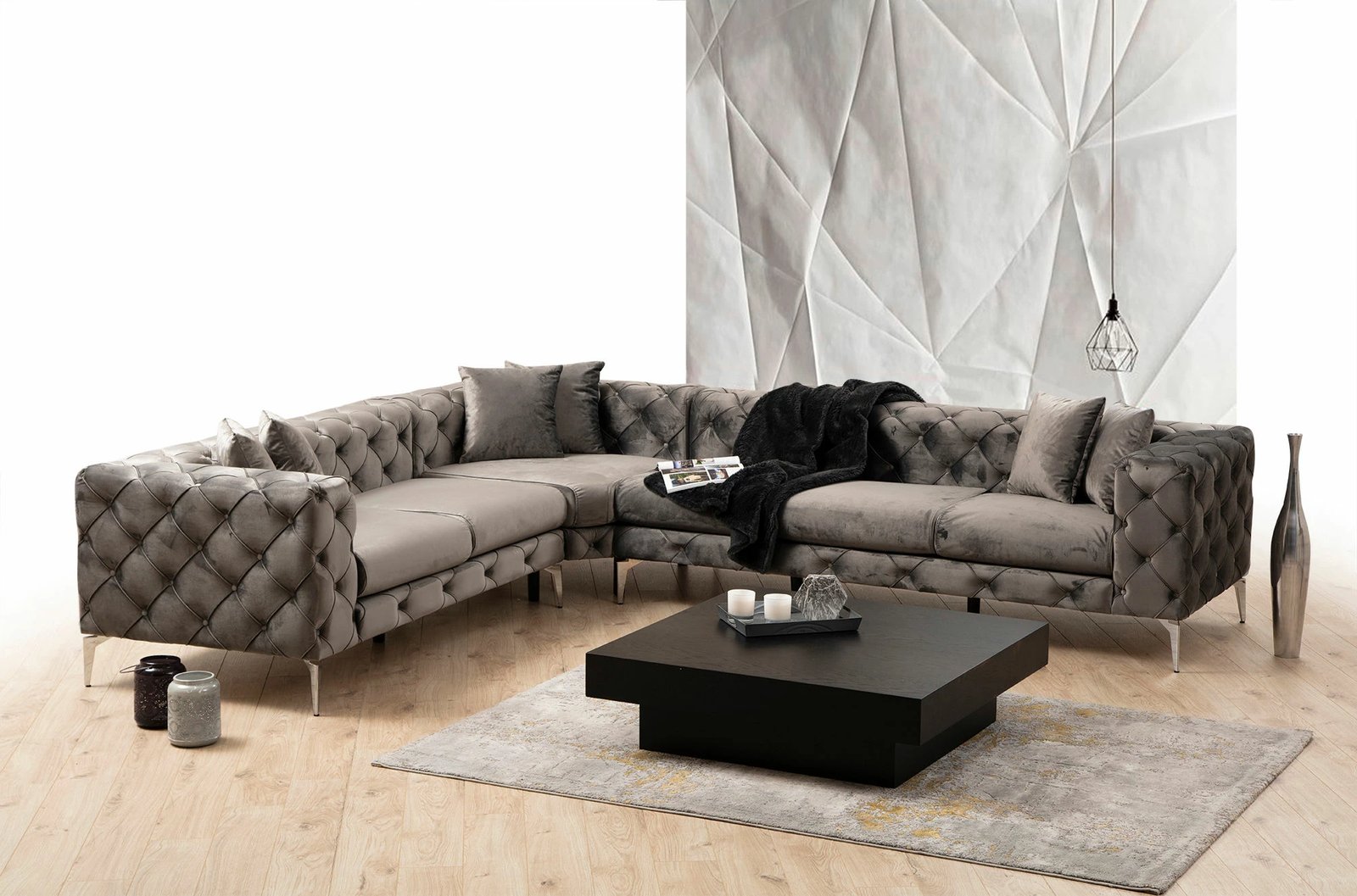 Kënd-sofë Atelier del Sofa, Como majtas, antracit