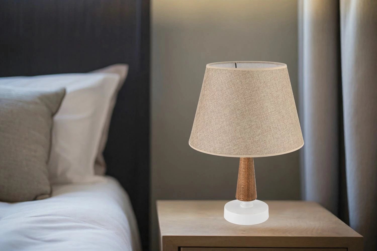 Llambë tavoline Opviq, 302, bezhë, kafe, e bardhë