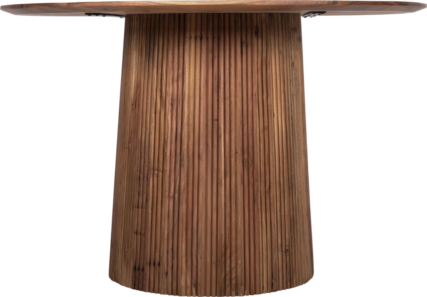 Tavolinë rrumbullake ngrënieje GROOT, dru akacie natyrale, D120x79cm