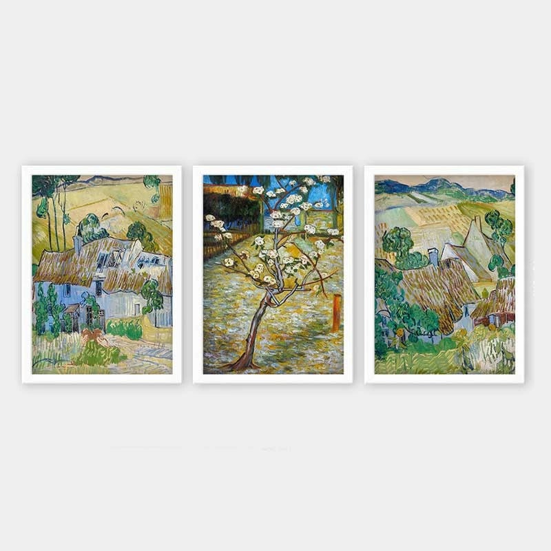 Set pikturash dekorative me kornizë, shumëngjyrëshe, Wallity, 3BC_UN256347_3545, 3 copë