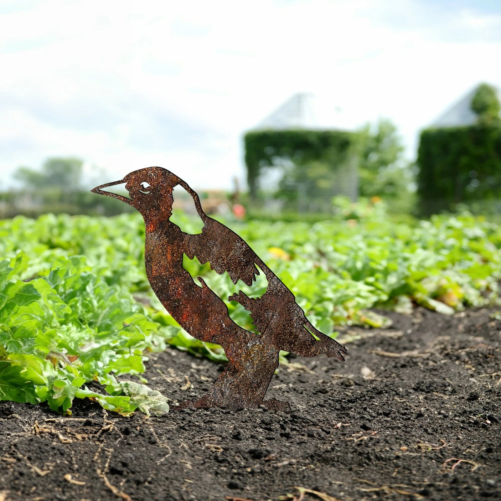 Objekt dekorativ për kopsht, zog, Aberto Design, shumëngjyrësh, 37x23cm