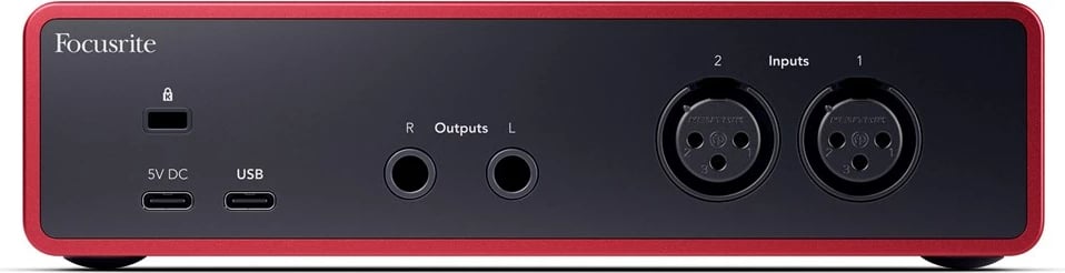 Audio interface Focusrite Scarlett 2i2 USB-C 4th Gen, Kuqe