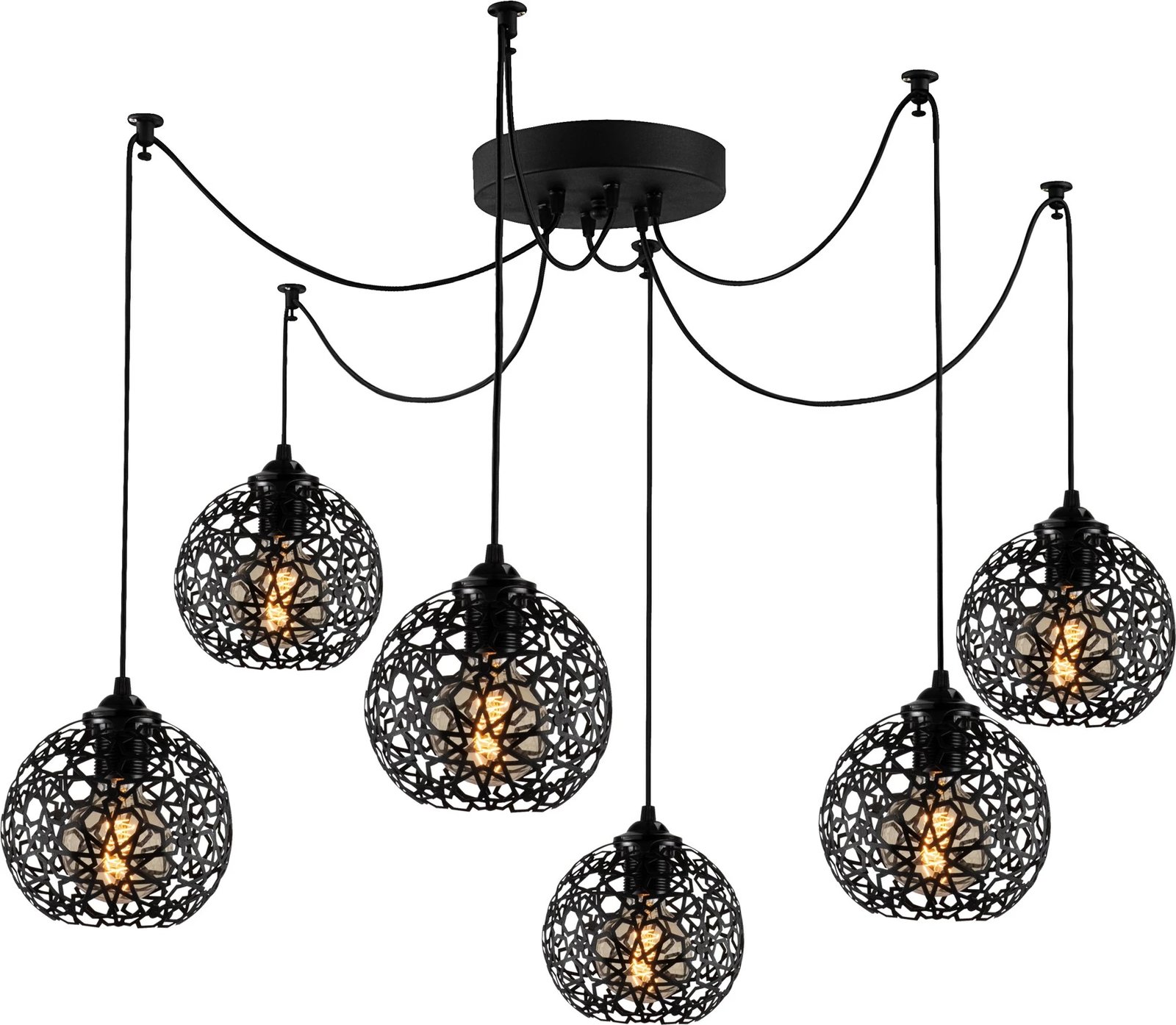 Llambë tavani Opviq Fellini MR-899, ngjyrë e zezë