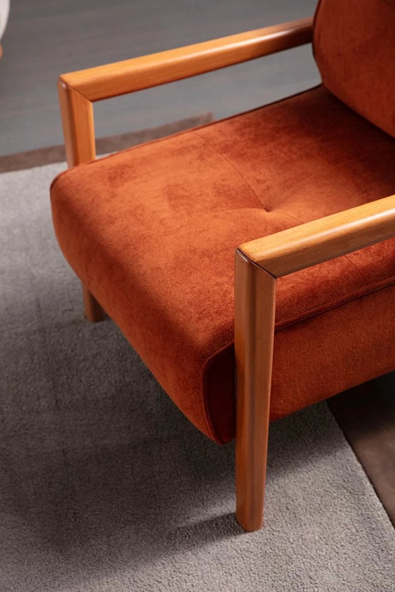 Karrige krahu Drop Berger, Atelier del Sofa, e bardhë