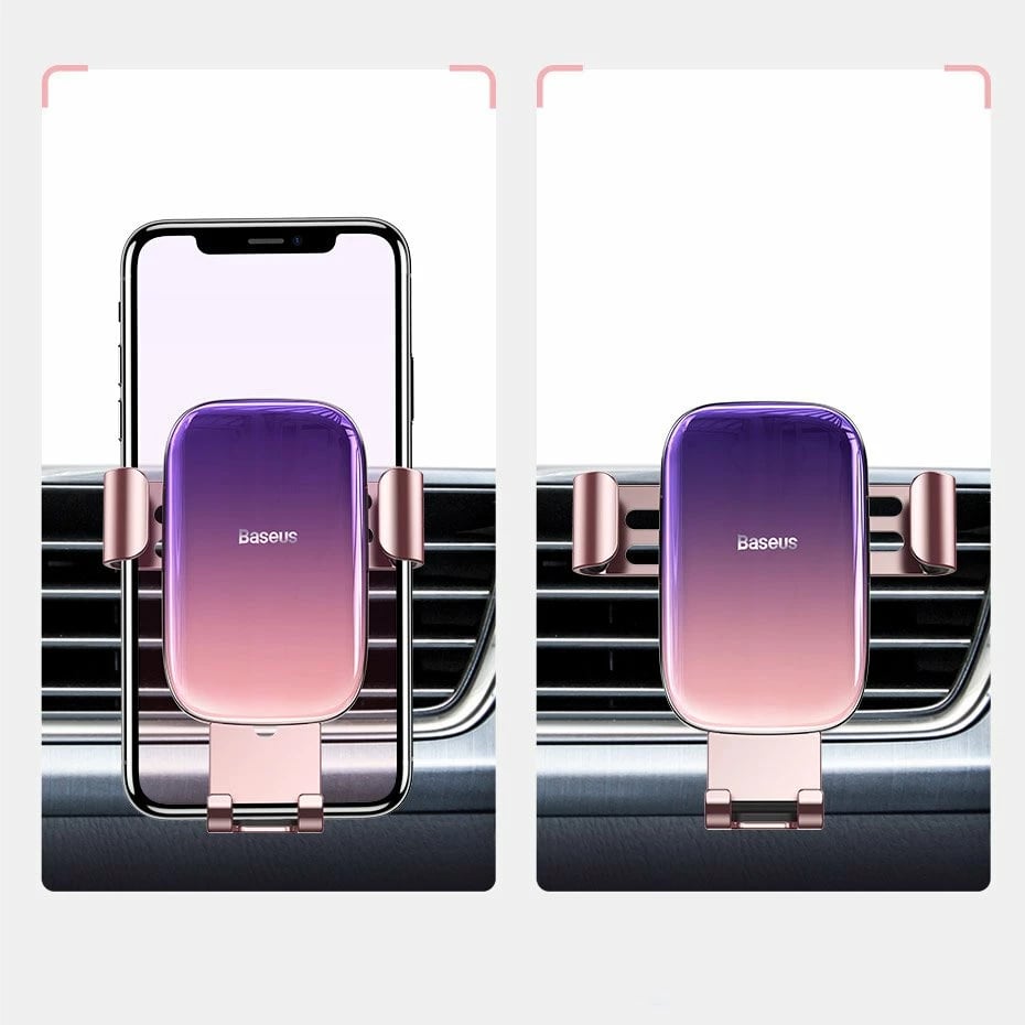 Mbajtës graviteti për celular Baseus Glaze SUYL-LG01, për grilë ajri, i zi