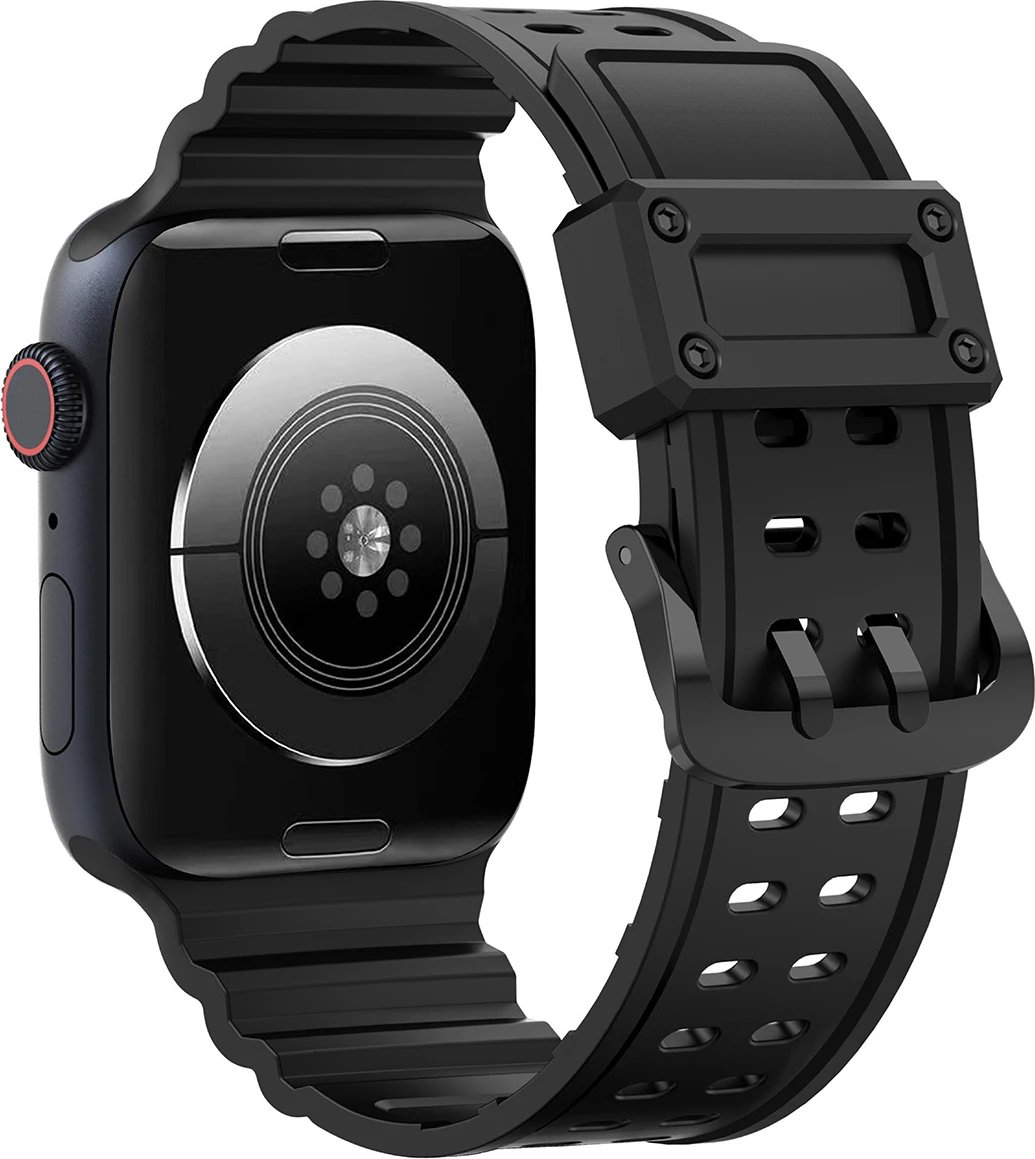 Rrip Apple Watch Hurtel Strap Triple Protection, për seri SE/9/8/7/6/5/4/3/2/1 (41/40/38mm), i zi Rrip Apple Watch Hurtel Strap Triple Protection, për seri SE/9/8/7/6/5/4/3/2/1 (41/40/38mm), i zi