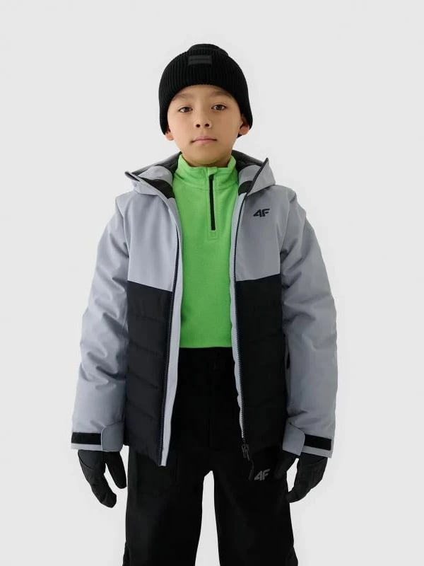 Jakne skijimi për fëmijë 4F, të zeza
