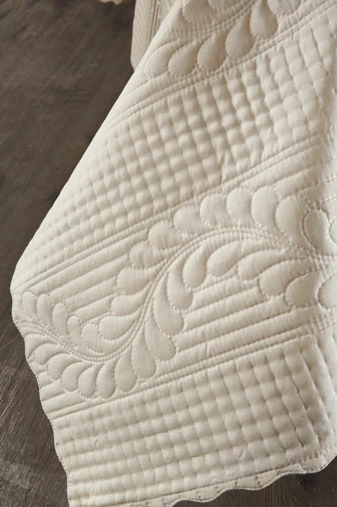 Set mbulesë dysheku dopio, ngjyrë kapuçino, L'essentiel, me dy jastëkë