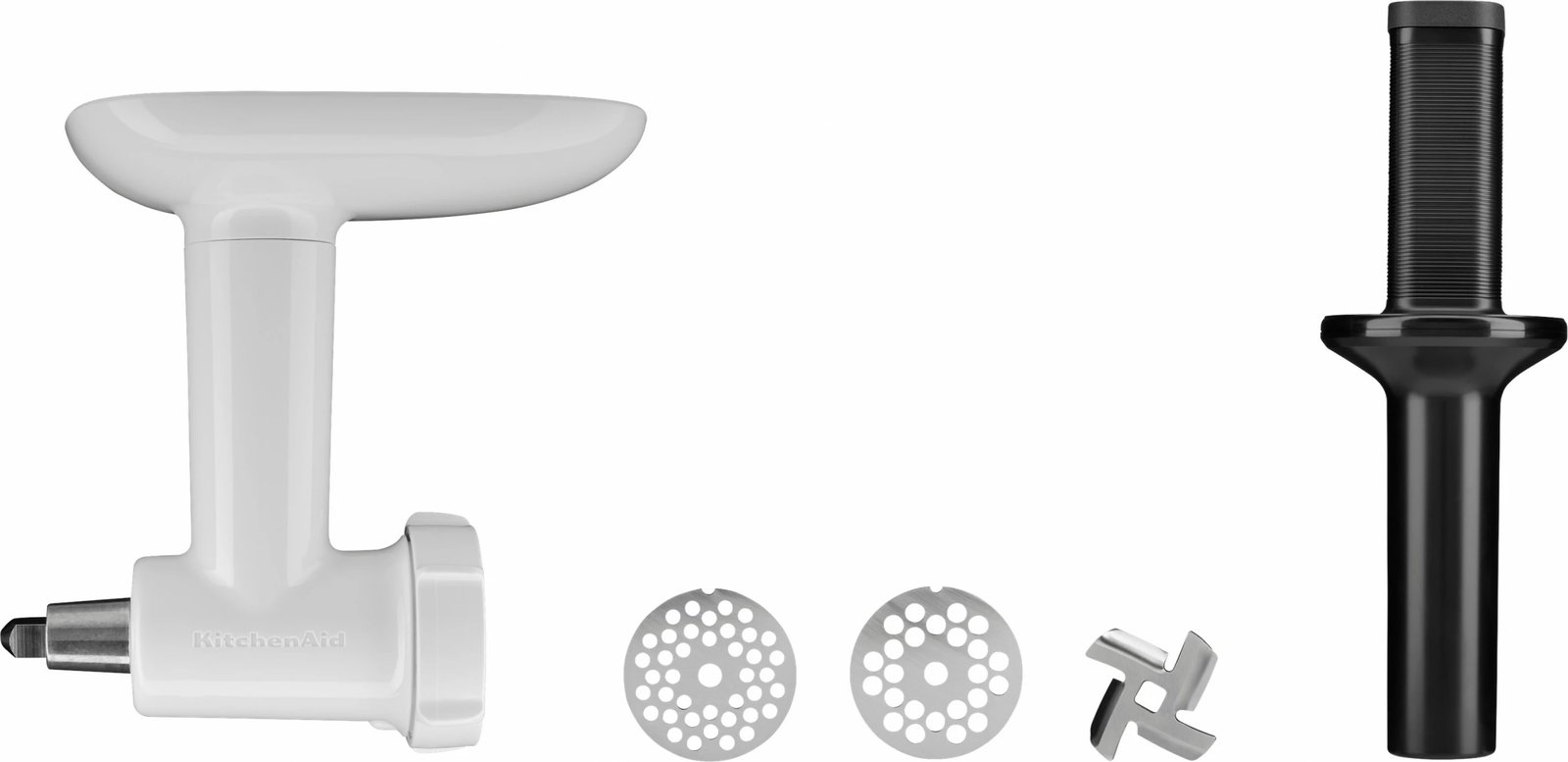Mulli mishi KitchenAid 5KSMFGA, pjesë të larshme, plastikë/inoks, bardhë