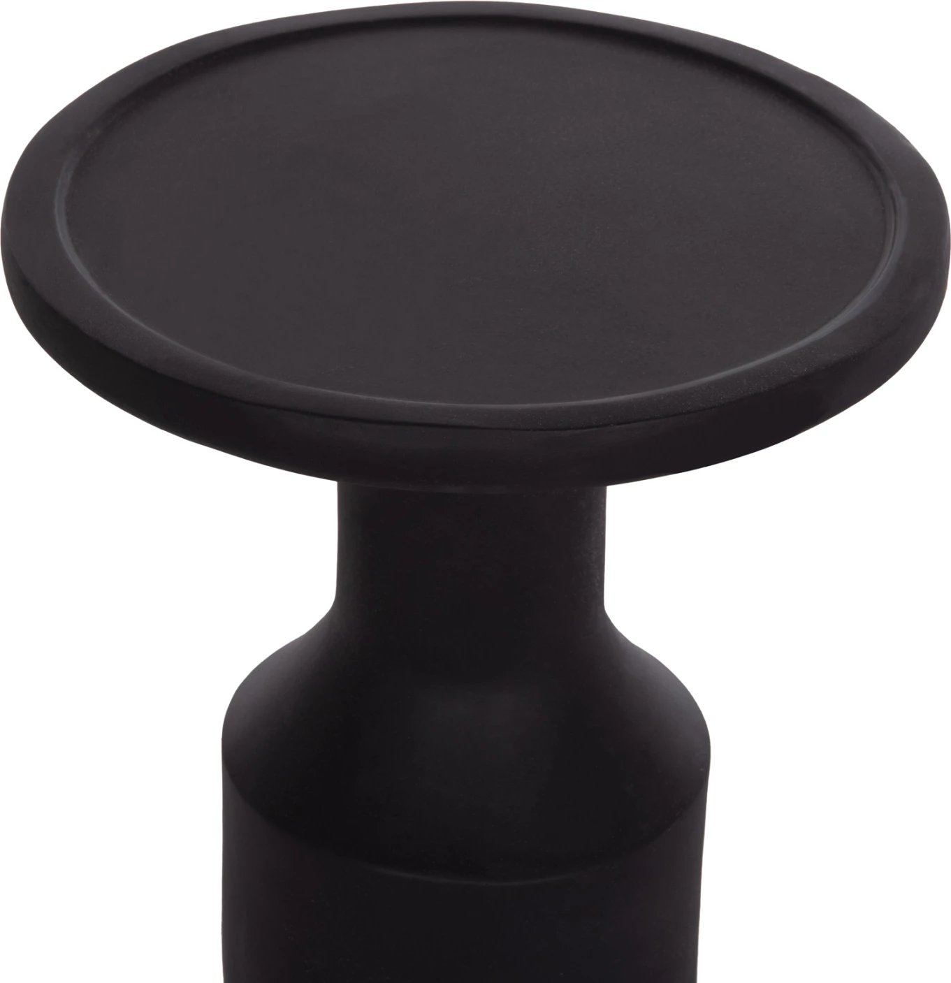 Tavolinë anësore TRED(T), fibër-cement, e zezë, ratan natyral, FH18169.01, 40x61cm