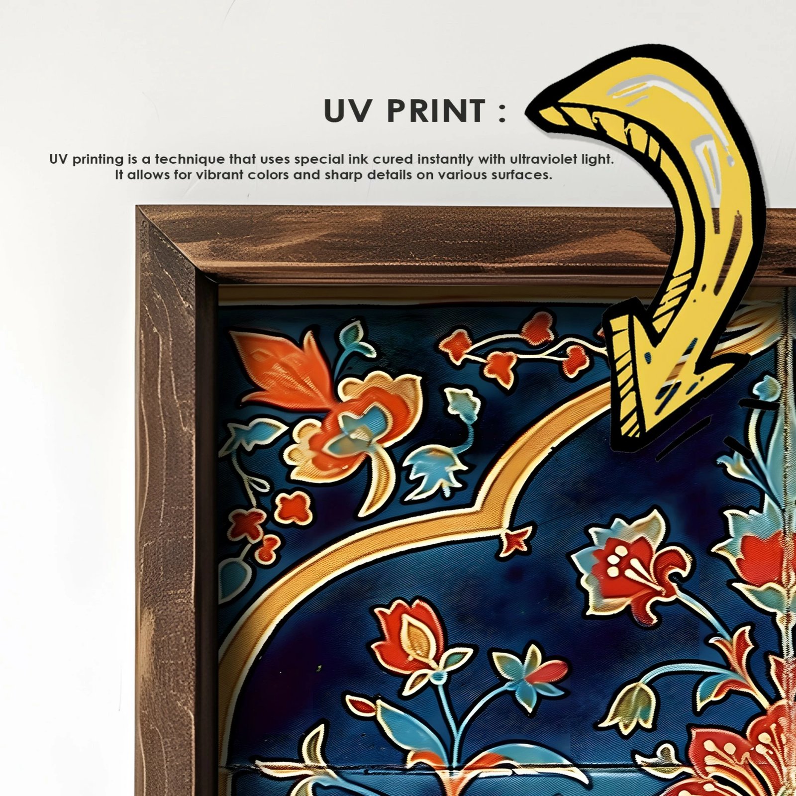 Pikturë dekorative me kornizë MDF, Wallity, GE123-L