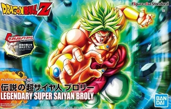 Figurinë koleksionuese BANDAI Figure Rise Broly Legendary Super Saiyan, DBZ, e re në kuti