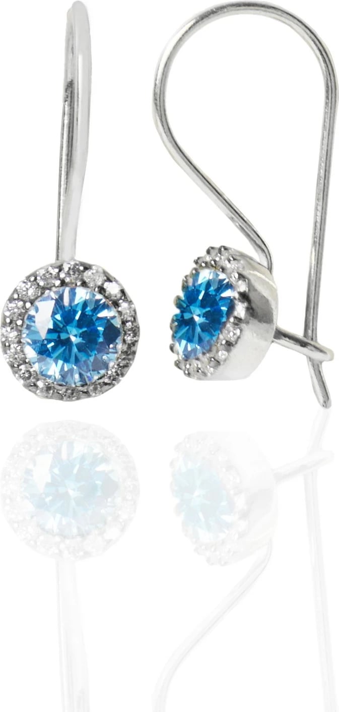 Vathë argjendi Elika, ngjyrë kaltër, ELKMD50491Mavi