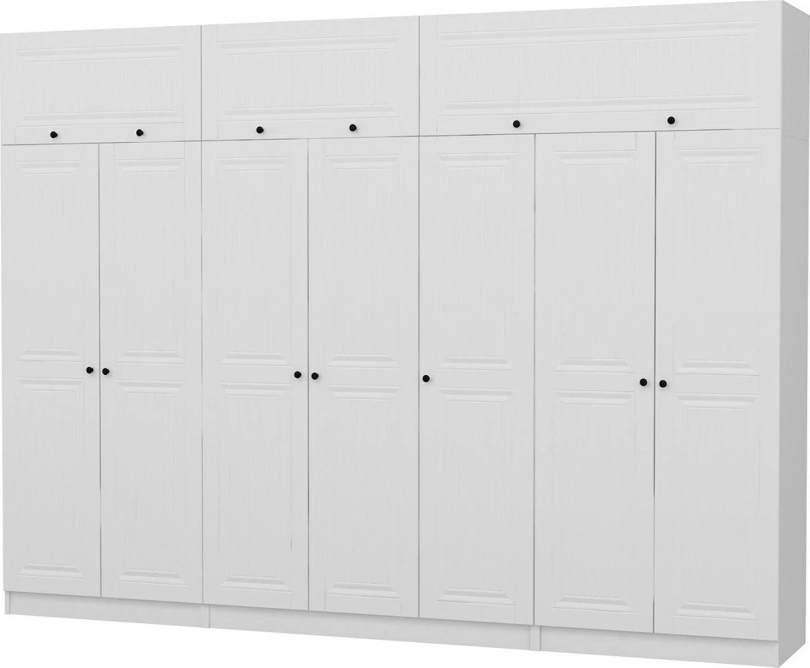 Dollap i bardhë për rroba, Skye Decor, Kale - 5140, 315x235x52 cm