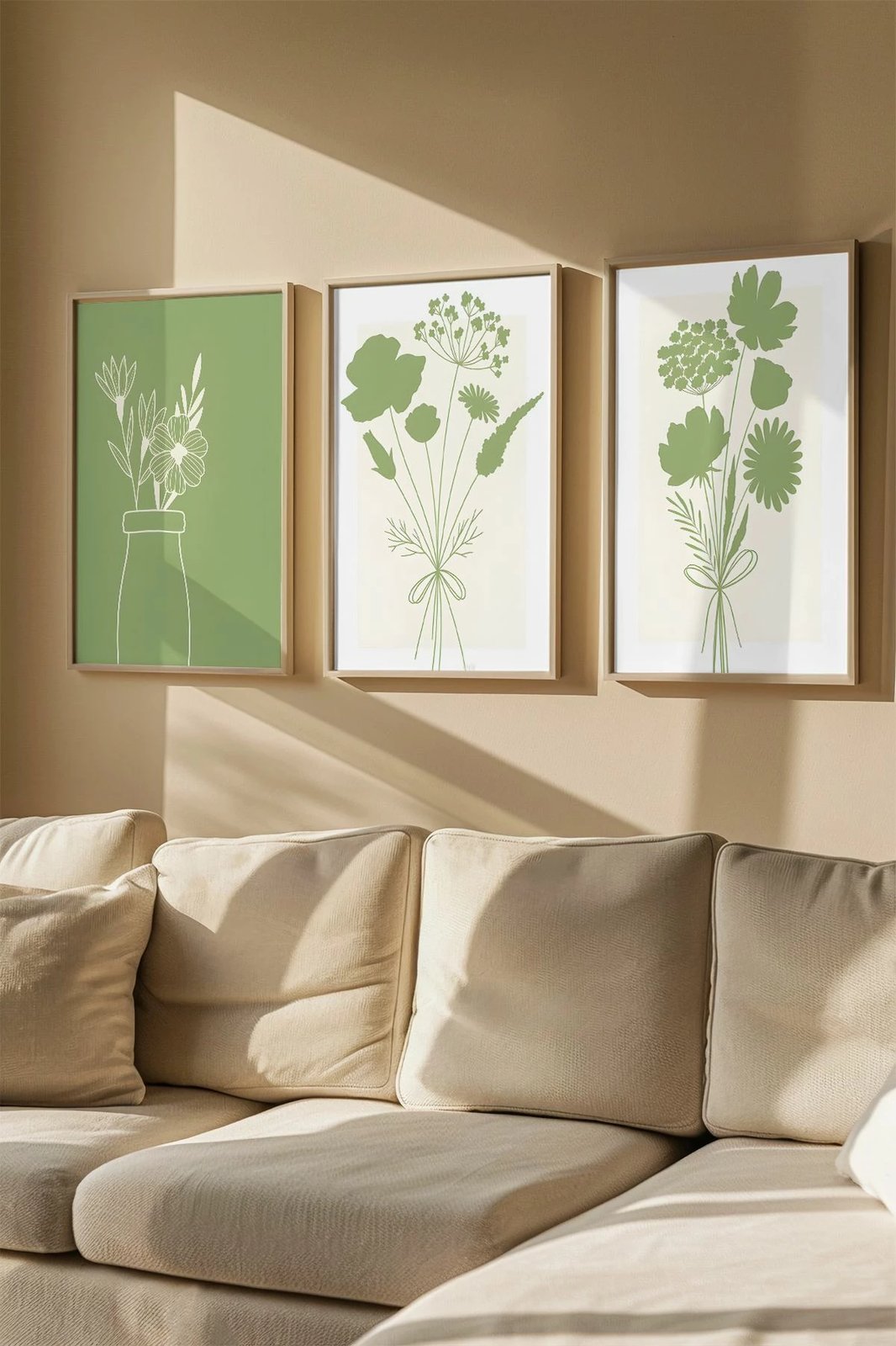 Set pikturash dekorative me kornizë, 3 copë, Wallity, Artvmodel29-Ahsap