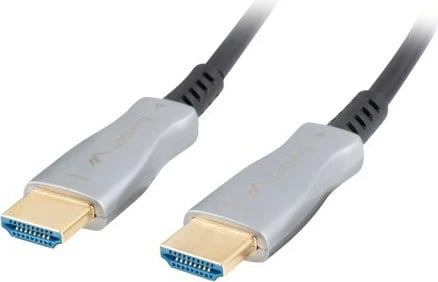 Kabllo HDMI optike Lanberg CA-HDMI-20FB-0100-BK, 10m, HDMI 2.0, E zezë