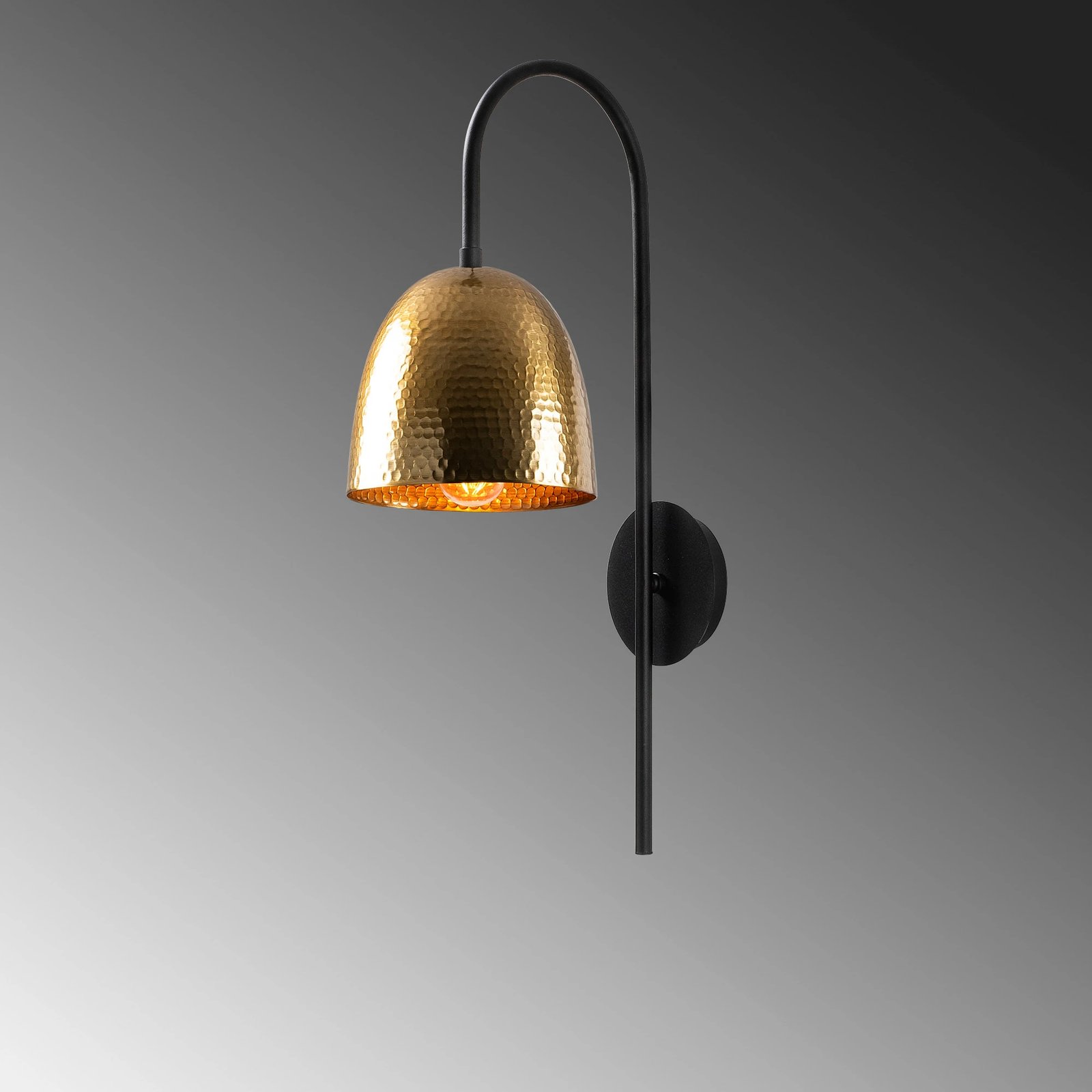 Llambë muri Opviq, Tattoo - 3321, ngjyrë e zezë, vintage, 16x24cm, lartësi 57cm Llambë muri Opviq, Tattoo - 3321, ngjyrë e zezë, vintage, 16x24cm, lartësi 57cm