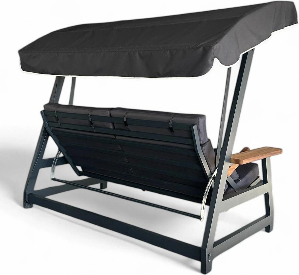 Karrige lëkundëse treshe për kopsht, ngjyrë antracit, Skye Decor Nova 2400