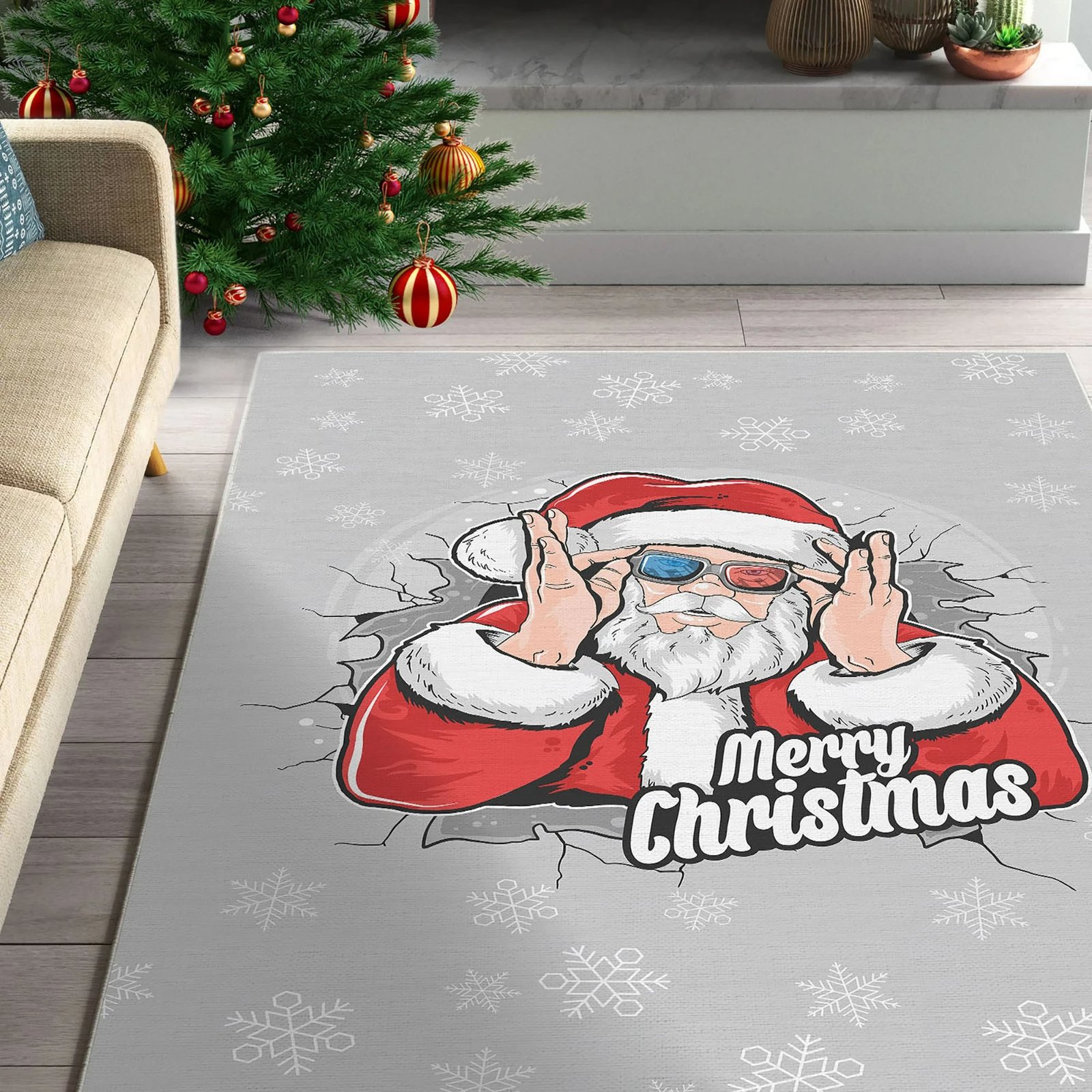 Qilim multingjyrësh, dizajn Krishtlindjesh, 80x300cm, Conceptum Hypnose, Woopamuk427