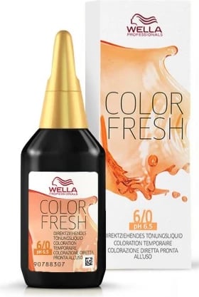Ngjyrë për flokë Wella Color Fresh Semi Permanent 6.0 unisex 75ml