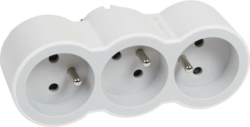 Ndarës elektrik Legrand 049433, 3x2P+Z, tip Schuko, i bardhë