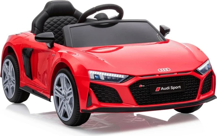 Makinë elektrike për fëmijë, Milly Mally, Audi R8 Spyder, 12V 4.5Ah, 2x30W, telekomandë, rrota EVA, e kuqe