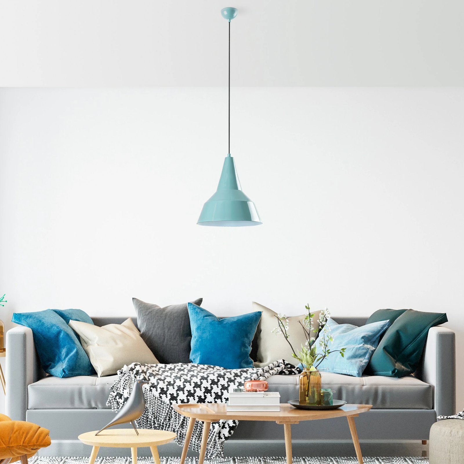 Llambë tavani Opviq, Saglam 3728, ngjyrë turquoise Llambë tavani Opviq, Saglam 3728, ngjyrë turquoise