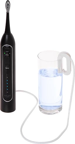 Furçë dhëmbësh sonike me irigator 2-në-1, Adler AD 2180, depozitë 500 ml, USB-C, e zezë