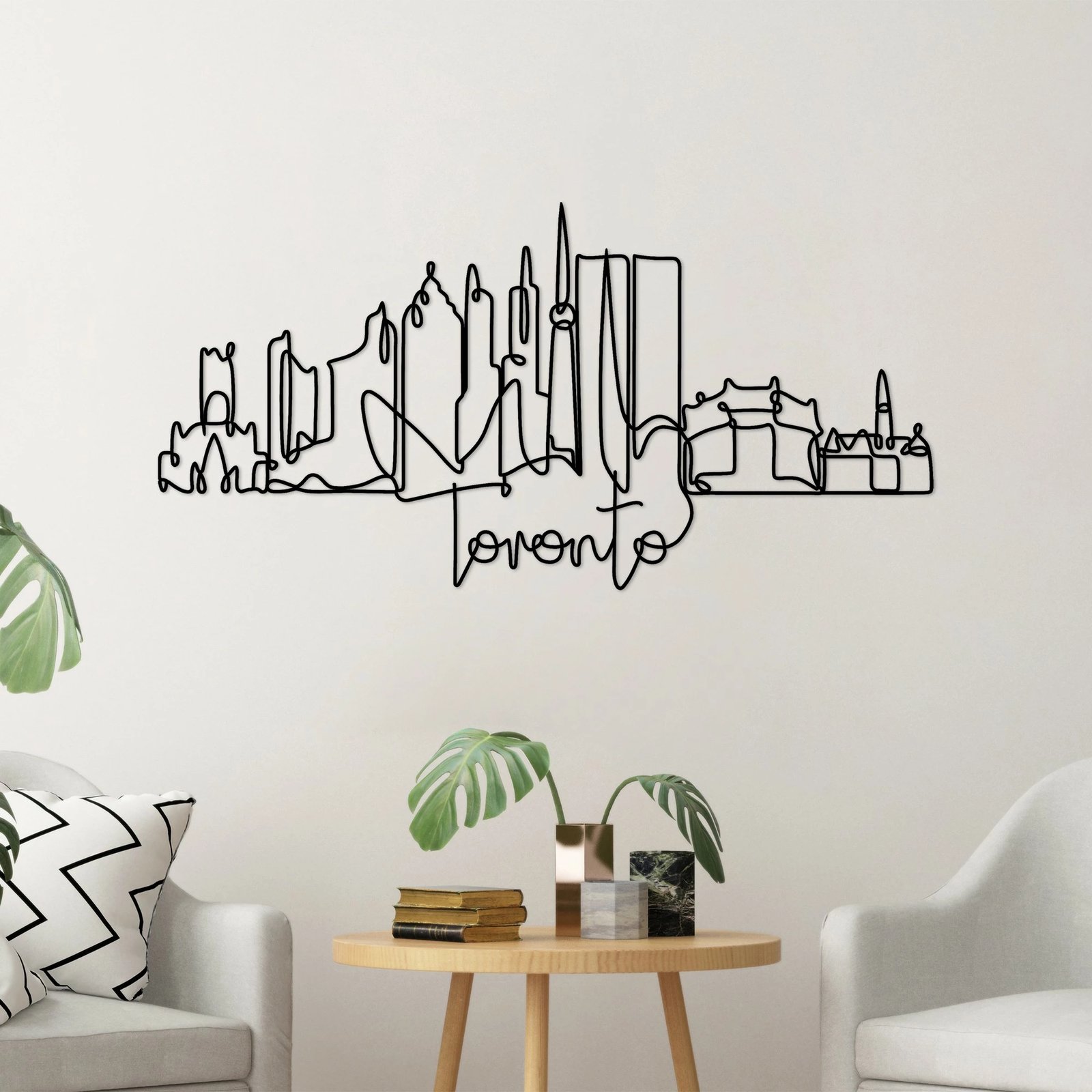 Aksesor dekorativ metalik për mur, Wallity, Toronto