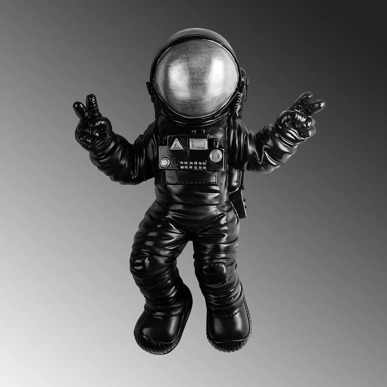 Aksesor dekorativ për mur, Wallity Cosmonaut 4, shumëngjyrësh, 35x47x10cm