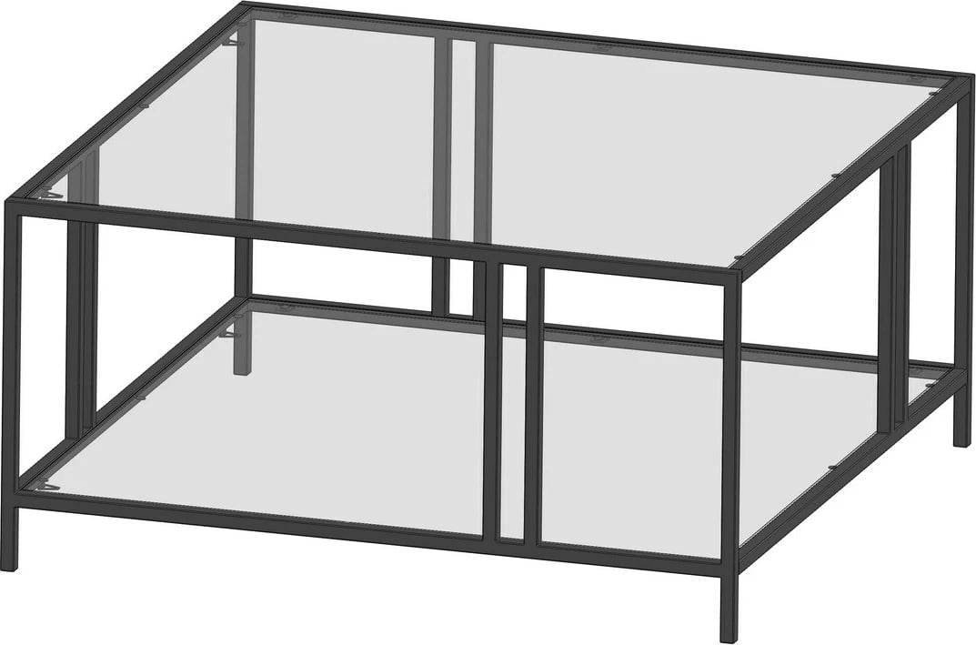 Tavolinë kafeje Skye Decor, ngjyrë e zezë, Uranüs