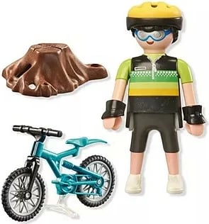 Set lodrash Playmobil Special Plus 71756 Mountain Biker, plastikë, 10 pjesë