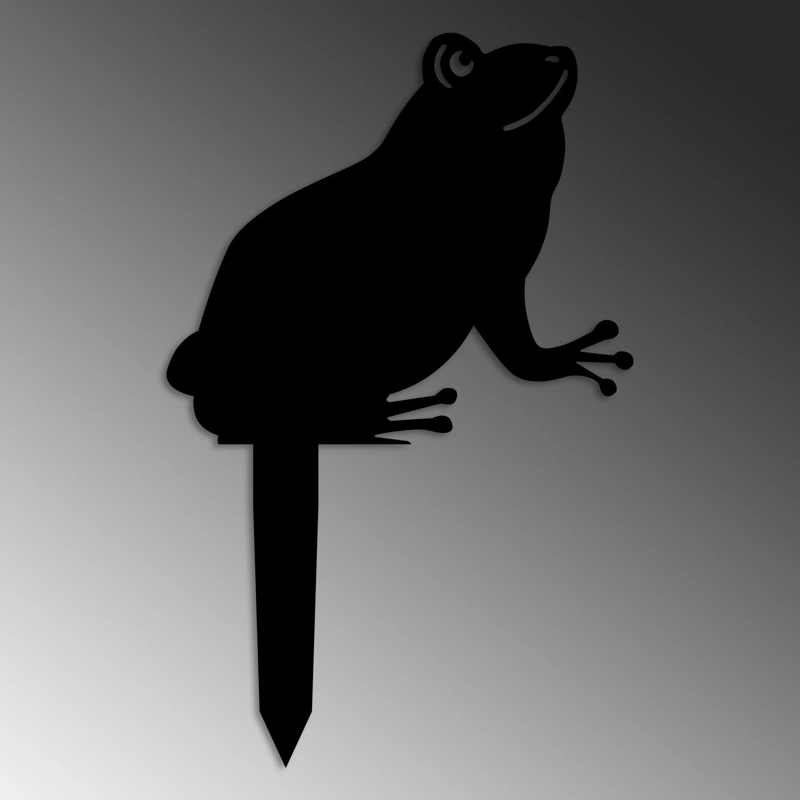 Objekt dekorativ për kopsht, dizajn Aberto, bretkocë, e zezë, 34x22cm Objekt dekorativ për kopsht, dizajn Aberto, bretkocë, e zezë, 34x22cm