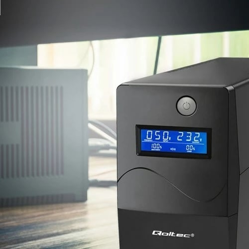 UPS Qoltec Monolith 1 kVA 600 W, 2 dalje AC, Ekran LCD, i zi UPS Qoltec Monolith 1 kVA 600 W, 2 dalje AC, Ekran LCD, i zi