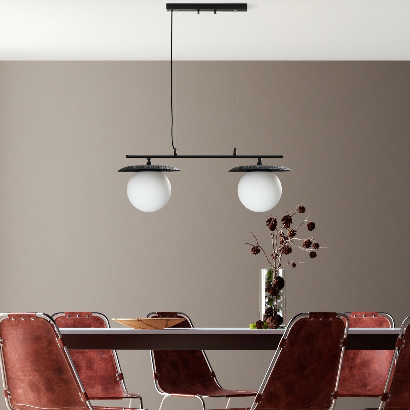 Llambë tavani Opviq, Anemon - 13813, ngjyrë e zezë