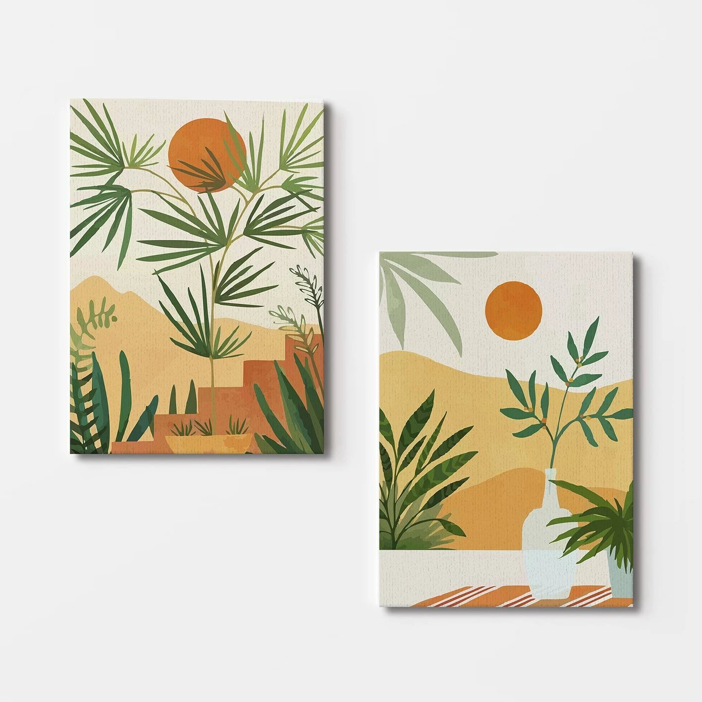 Pikturë dekorative në kanavacë (2 copë), Wallity, 2KNV4315, 70x100