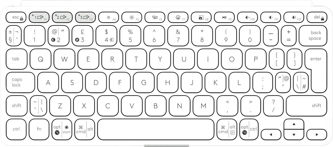 Tastierë Logitech Keys-To-Go 2, Pale Grey