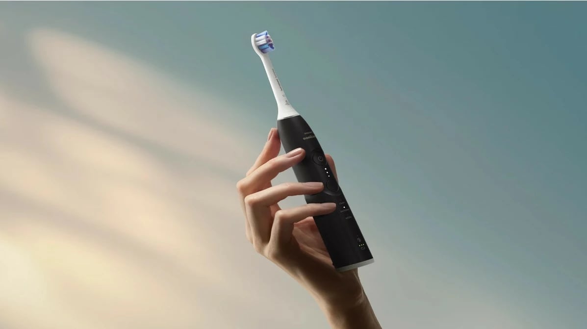 Furçë dhëmbësh elektrike Philips Sonicare HX7411/02, me aplikacion, e zezë