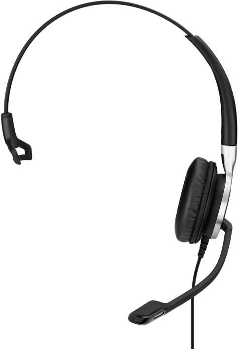 Kufje me mikrofon, EPOS Sennheiser, Impact SC 635 mono 1000642, jack 3.5 mm, kabëll 1.5 m, zi/argjend