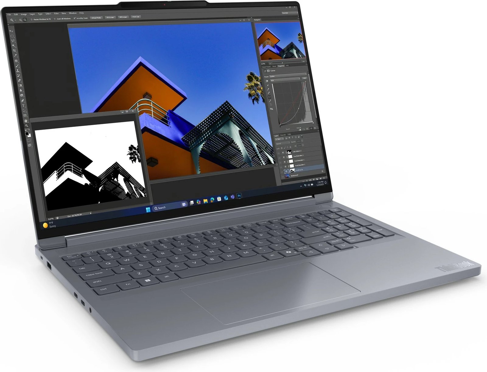 Laptop Lenovo ThinkBook 16p G6, Ryzen 9 8940HX, 64GB, 1TB SSD, 16.0 WQXGA, Luna Grey