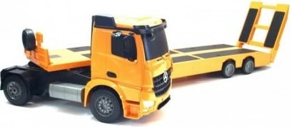 Kamion lodër RC ATA Double Eagle Mercedes Arocs DO-E562, 1:20, Verdhe/zi, me rimorkio