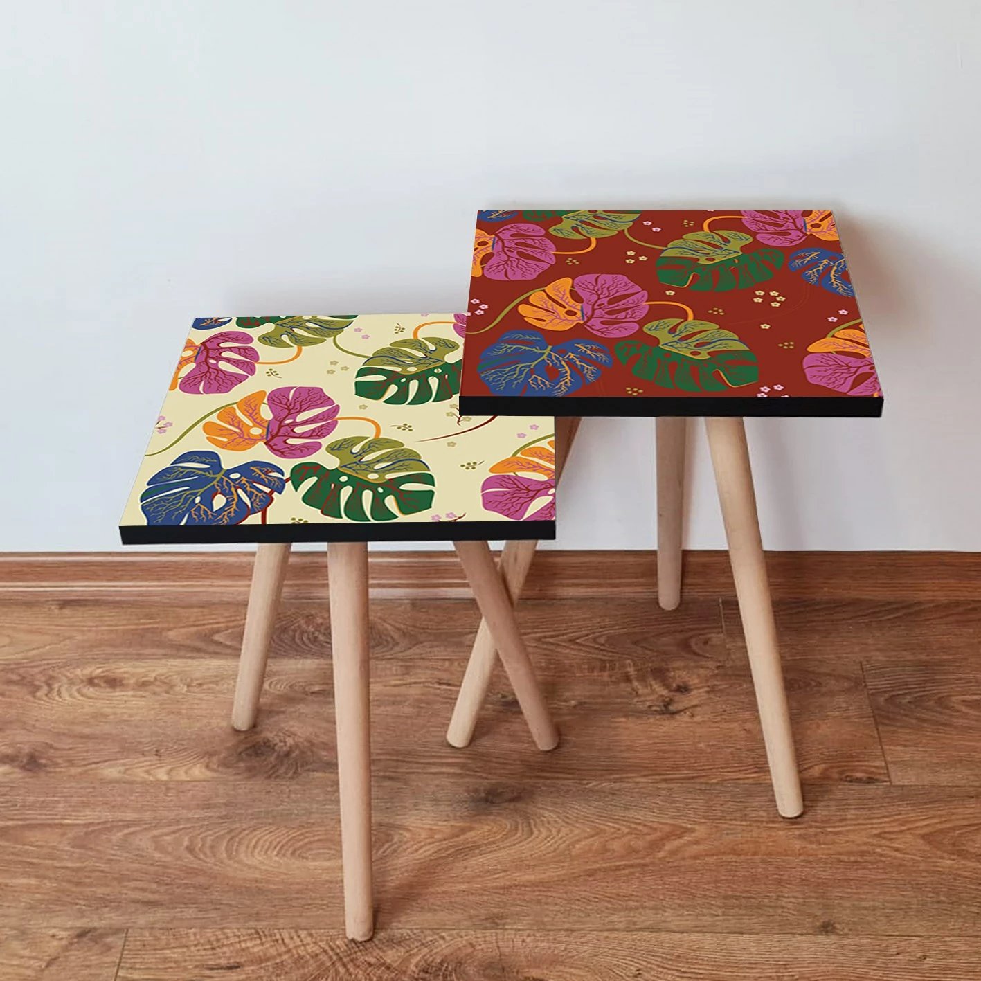 Set tavolinash të mbivendosura, shumëngjyrëshe, Skye Decor, 2 copë, 2Shp430