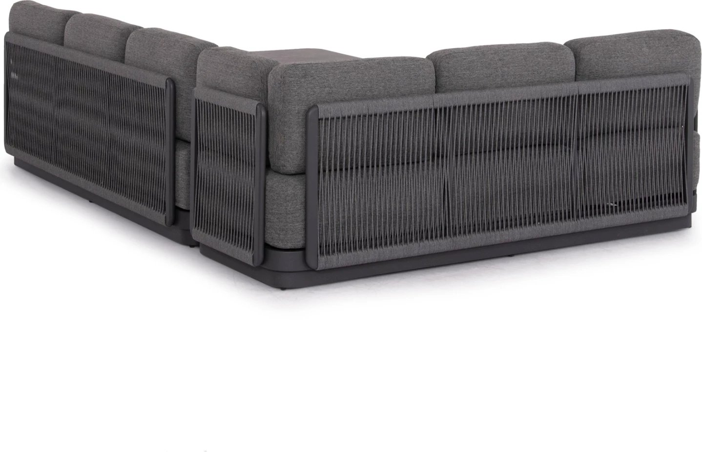 Set këndi për jashtë, 3 pjesë, seria ELYSIA, alumin i hirtë i errët, litar, material tekstili, CD6187.01