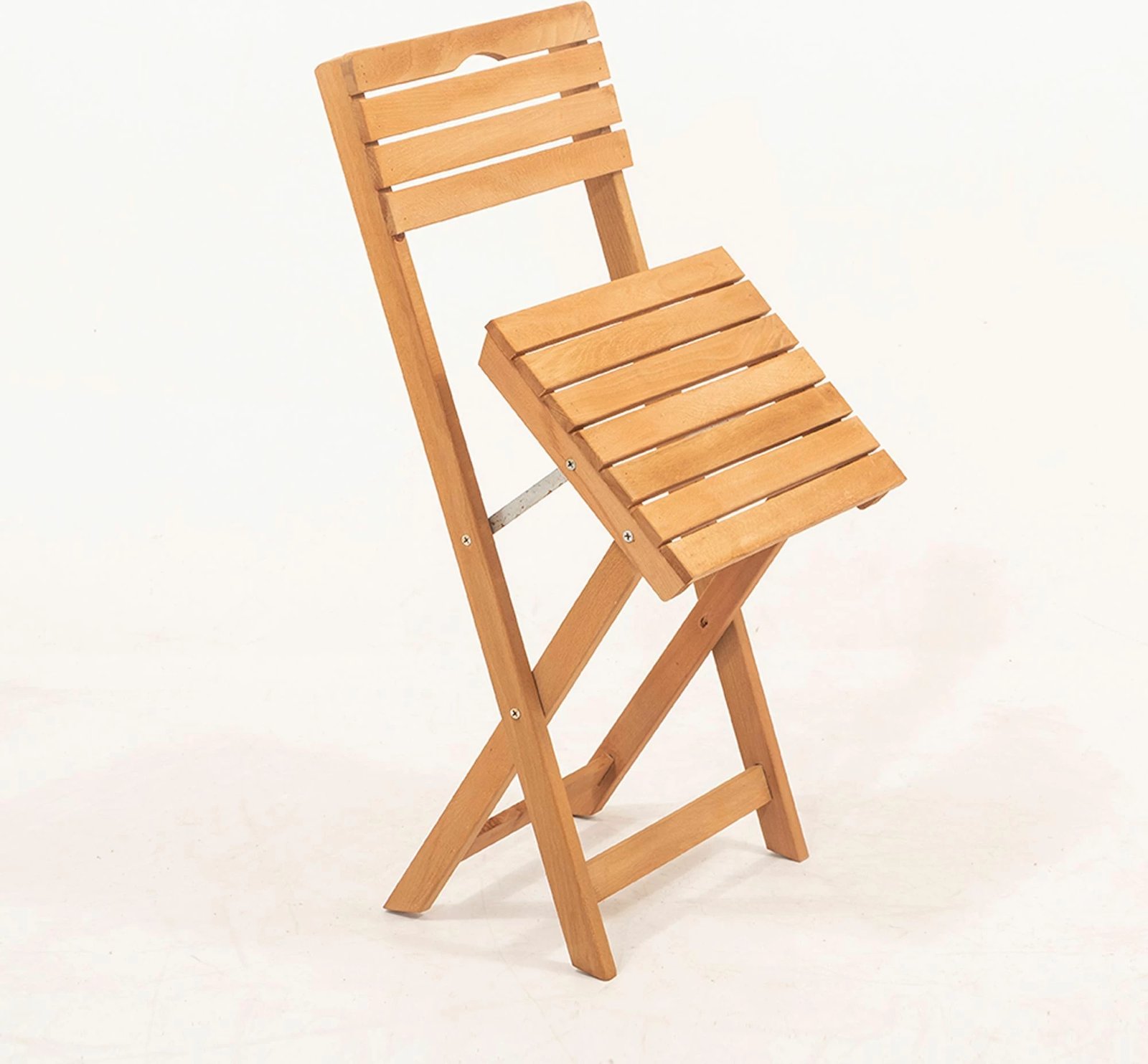 Set tavoline me karrige për terasë, dru ahu, kafe, 5 copë, My004